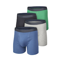 Denver Hayes Men's 4 Pack Classic Boxer Briefs Underwear