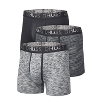 Denver Hayes Men's 3 Pack Microfibre Space Dye Boxer Briefs Underwear