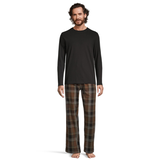 WindRiver Men's Flannel Plaid Pajama Set Front_Flat