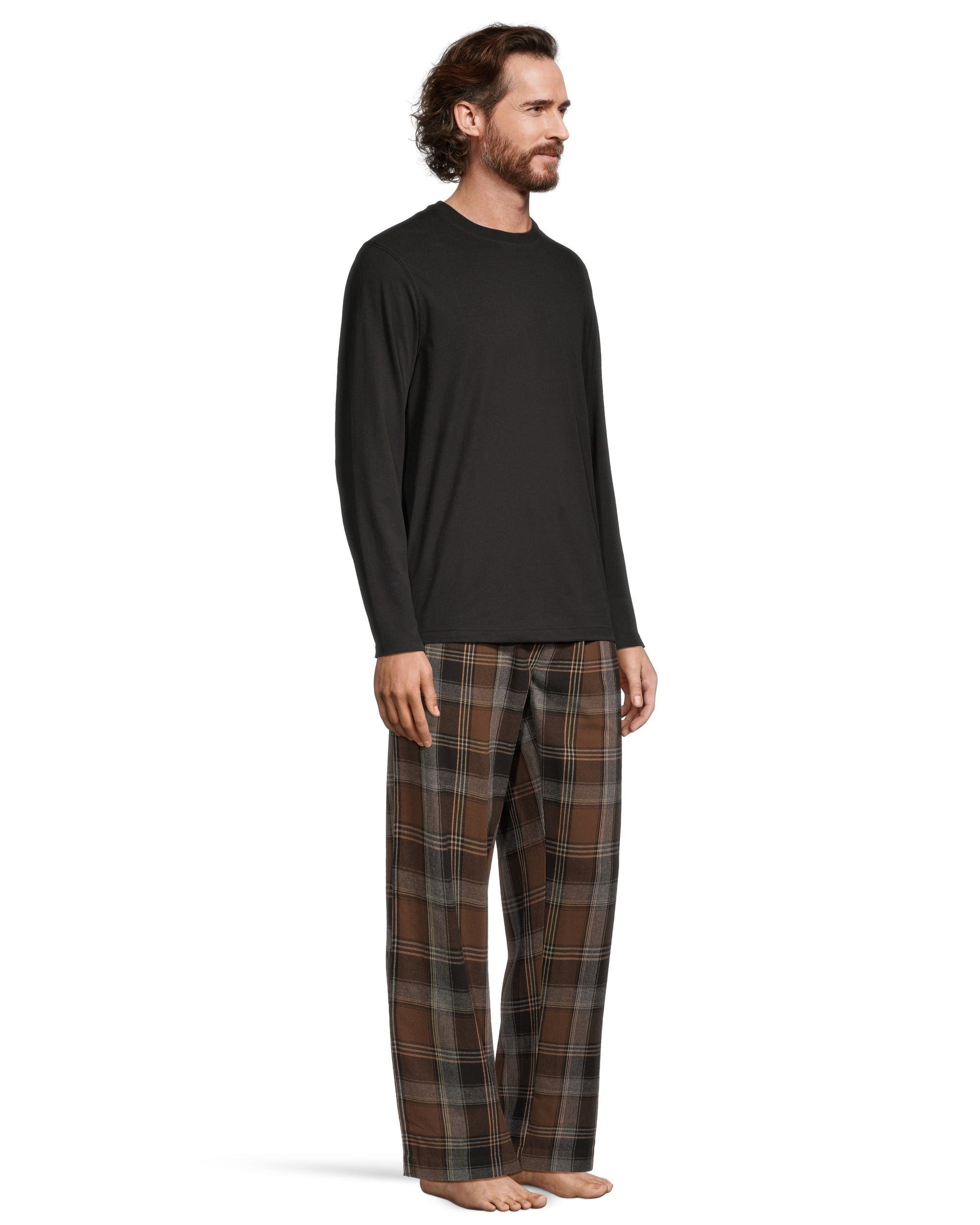 Ensemble de pyjama en flanelle à carreaux pour hommes, WindRiver