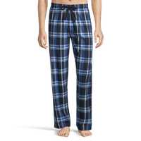 WindRiver Men's Fleece Plaid Lounge Pant Front_Flat