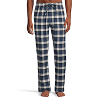 Denver Hayes Men's Flannel Plaid Lounge Pants, 2 Pack Front_Flat