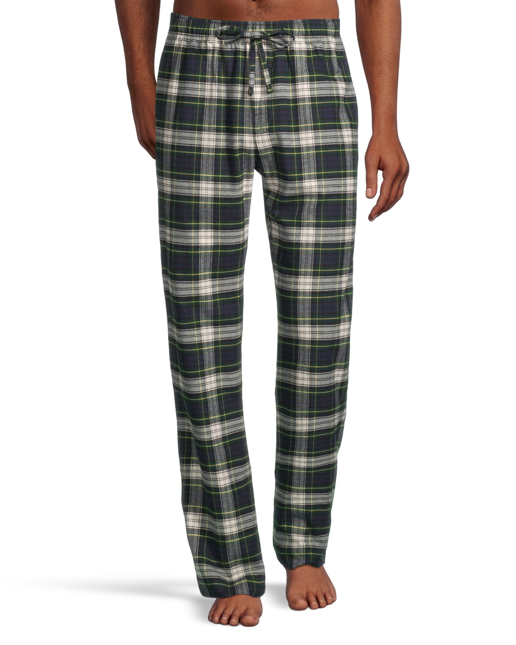 Pantalon de détente en flanelle à carreaux pour hommes, Denver Hayes, paquet de 2