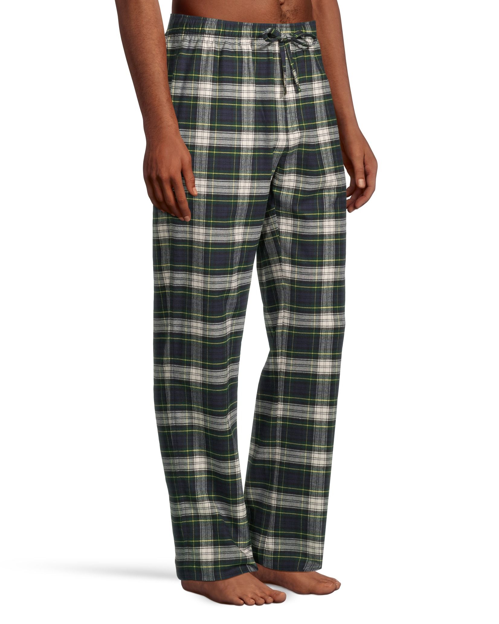 Pantalon de détente en flanelle à carreaux pour hommes, Denver Hayes, paquet de 2