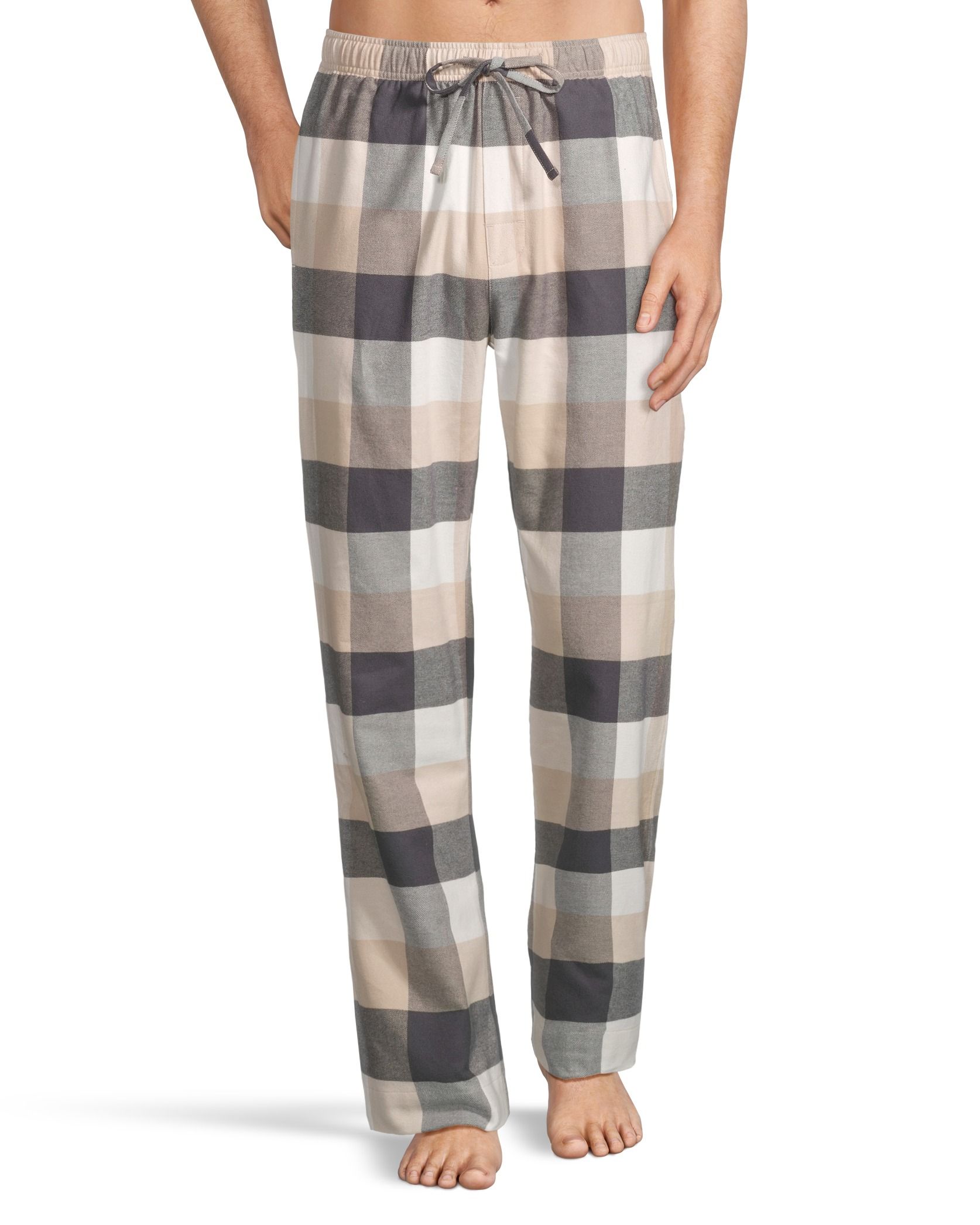 Pantalon de détente en flanelle à carreaux pour hommes, Denver Hayes, paquet de 2