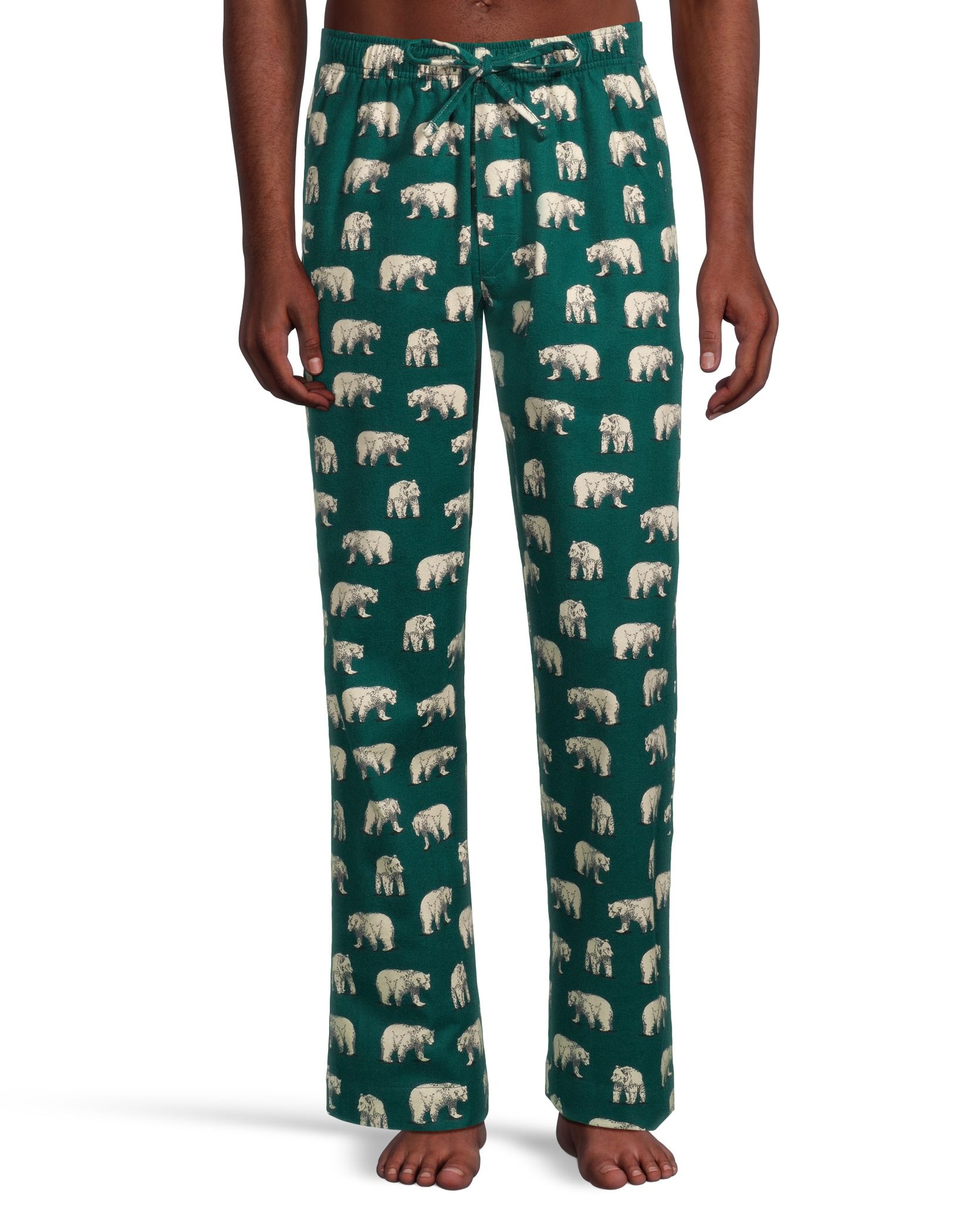 Pantalon de détente en flanelle imprimé pour hommes, WindRiver
