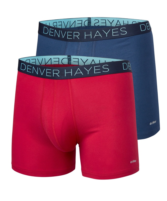 Denver Hayes Men's Fashion DriWear Boxer Briefs, 2 Pack