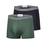 Denver Hayes Men's Fashion Bamboo Trunk Briefs, 2 Pack Front_Angled_Left