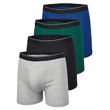 Denver Hayes Men's Classic Boxer Briefs, 4 Pack Front_Angled_Left