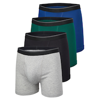 Denver Hayes Men's Classic Boxer Briefs, 4 Pack Front_Angled_Left