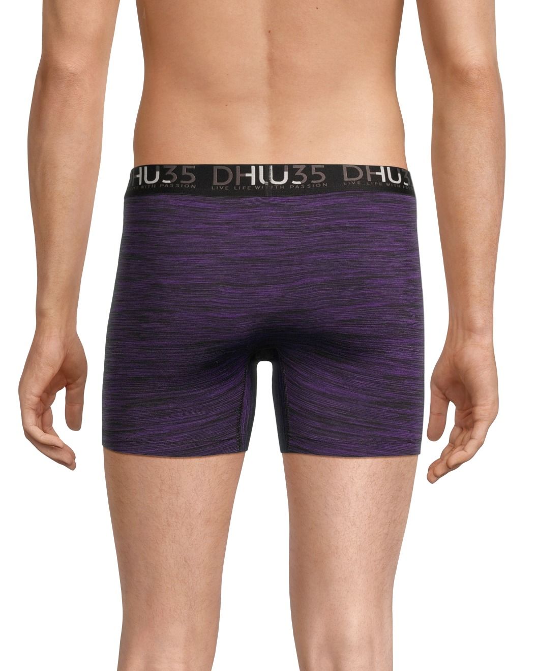 Denver Hayes Men's Microfibre Space Dye Boxer Briefs, 3 Pack