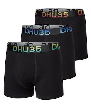 Caleçon boxeur élastique en coton extensible pour hommes, paquet de 3, Denver Hayes