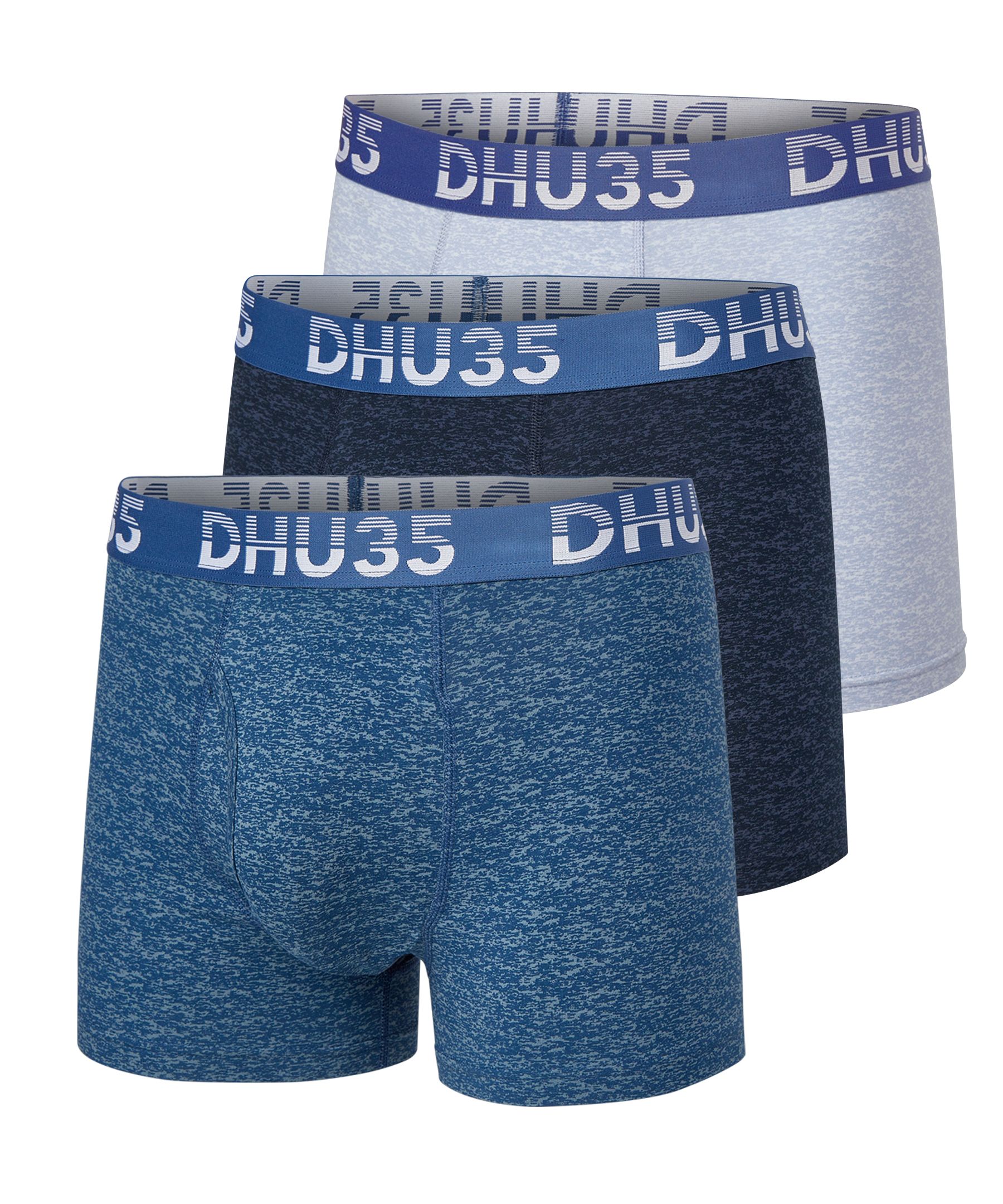 Caleçon boxeur extensible en coton pour hommes, paquet de 3, Denver Hayes