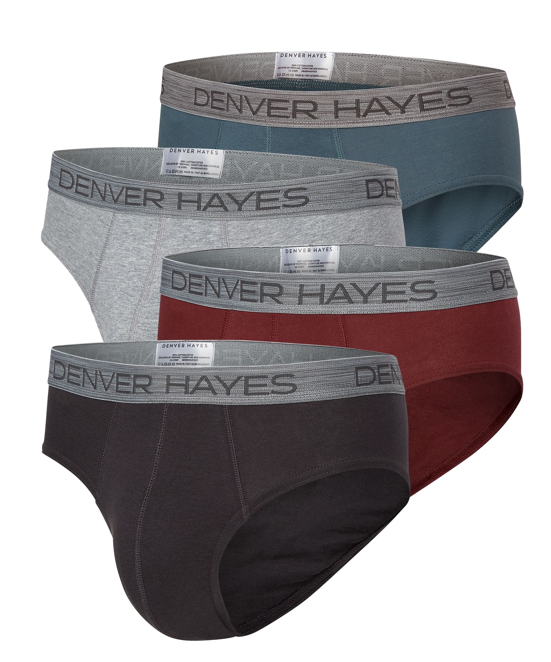 Caleçon de sport pour hommes, Denver Hayes, paquet de 4
