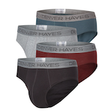 Denver Hayes Men's Sport Briefs, 4 Pack Front_Three_Fourths_Angled_Left