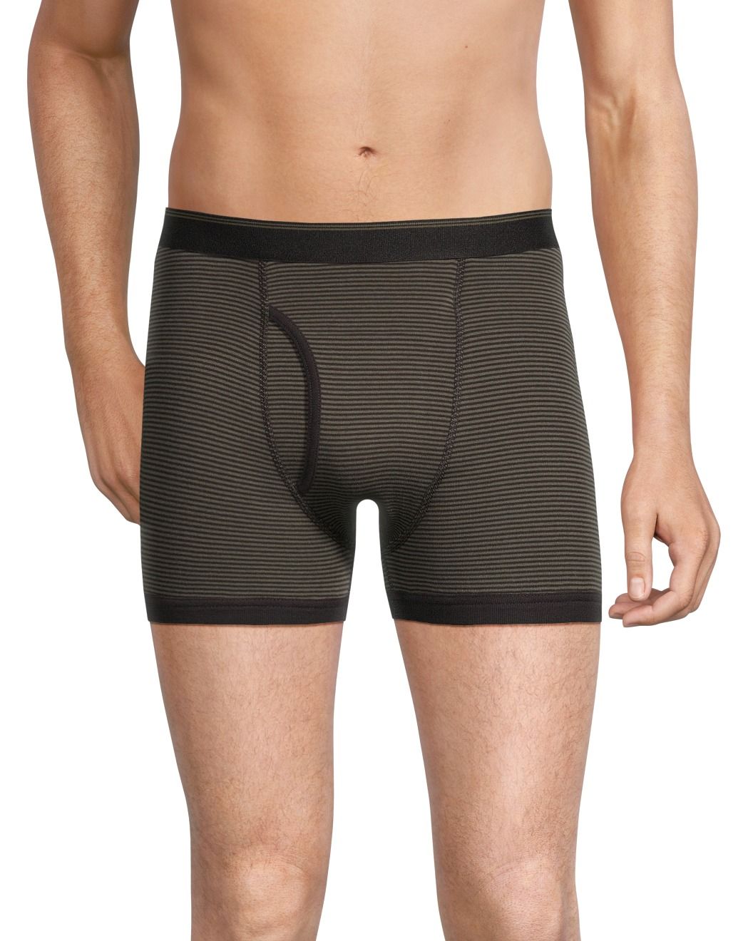 Denver Hayes Men's Yarn Dye Boxer Briefs, 2 Pack