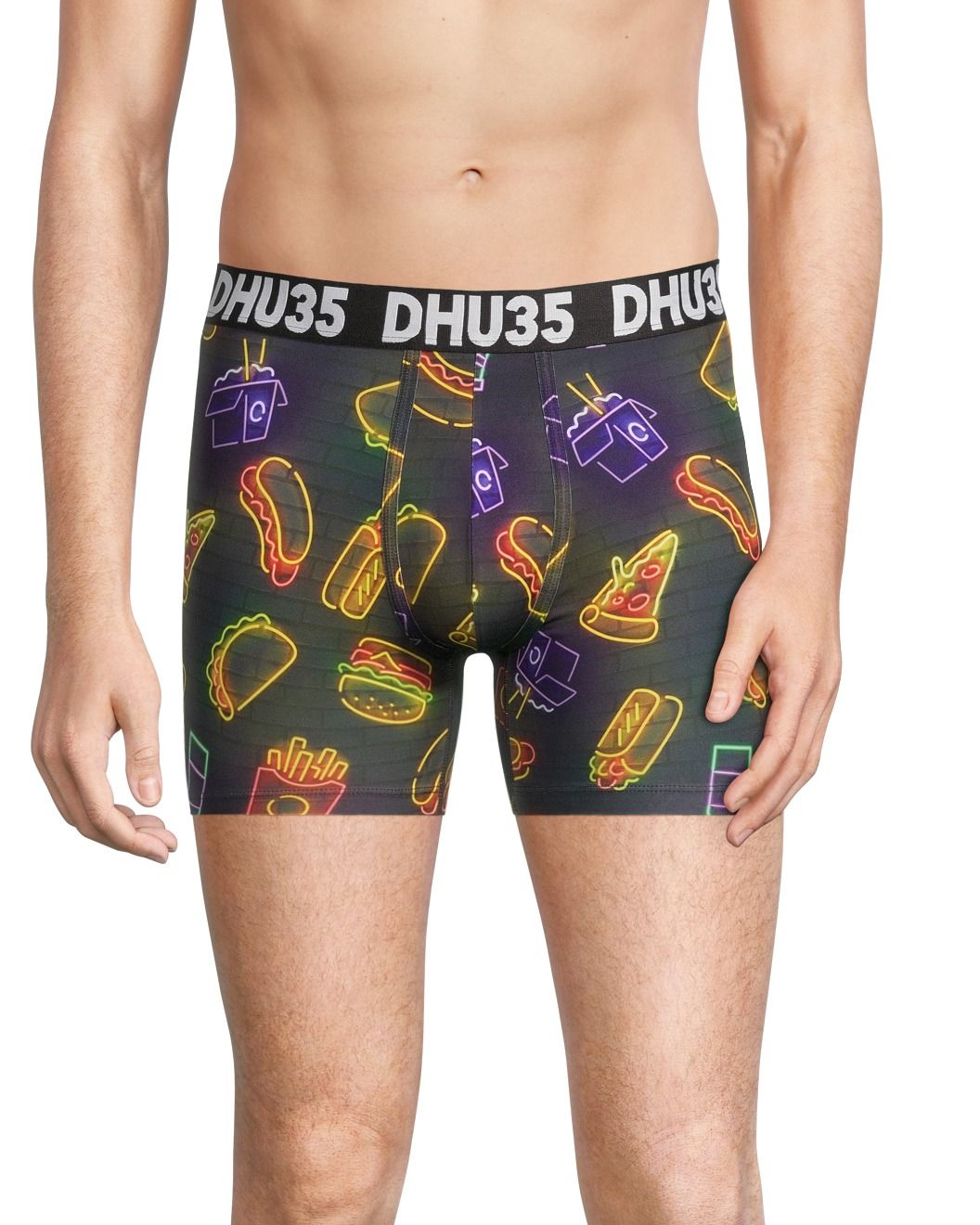 Caleçon boxeur en microfibre à imprimé pour hommes, Denver Hayes