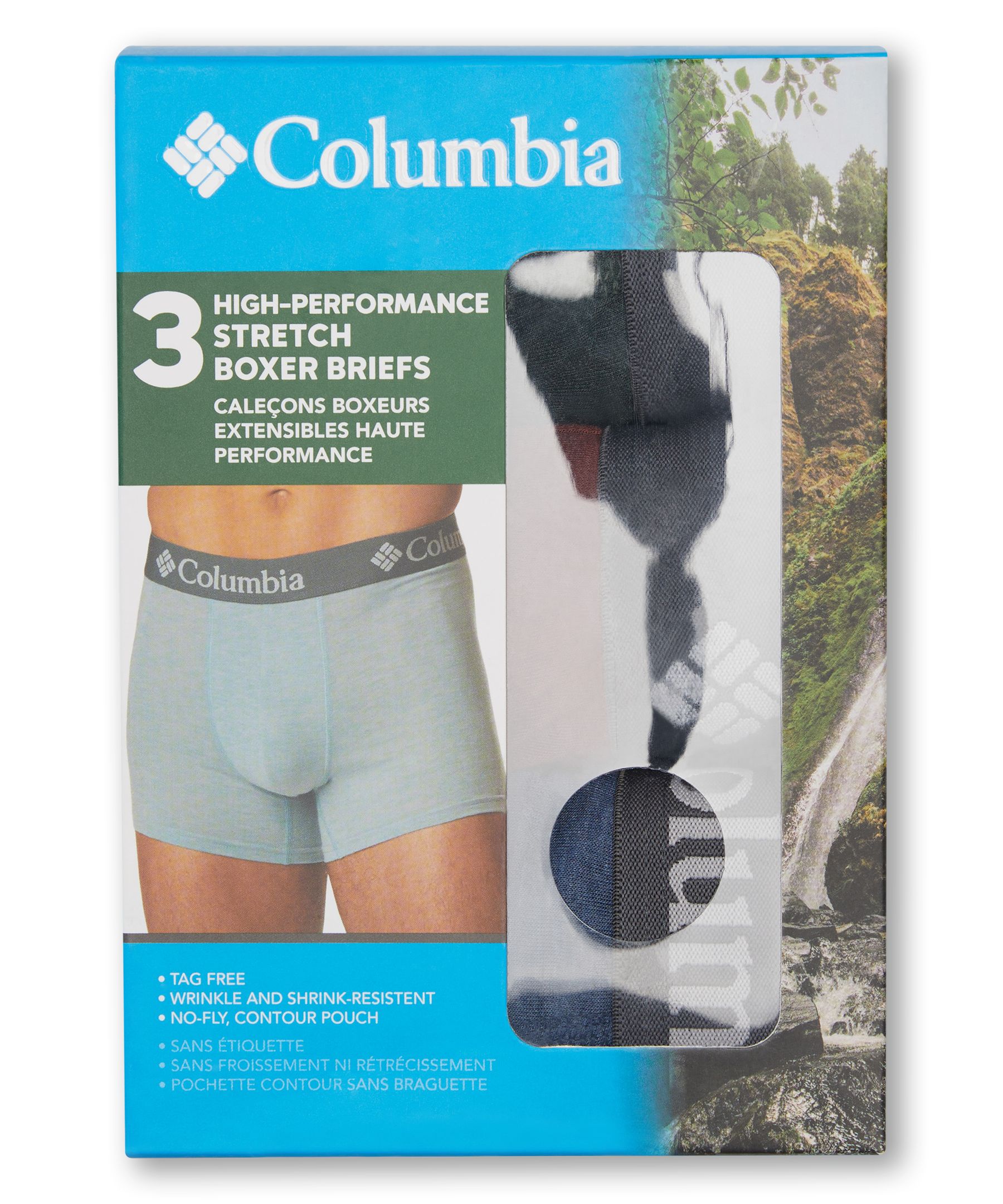 Boxeur à extensibilité haut rendement pour hommes, Columbia