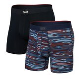 SAXX Men's Vibe Xtra BallPark Pouch™ Boxer Briefs, 2 Pack Front_Angled_Left