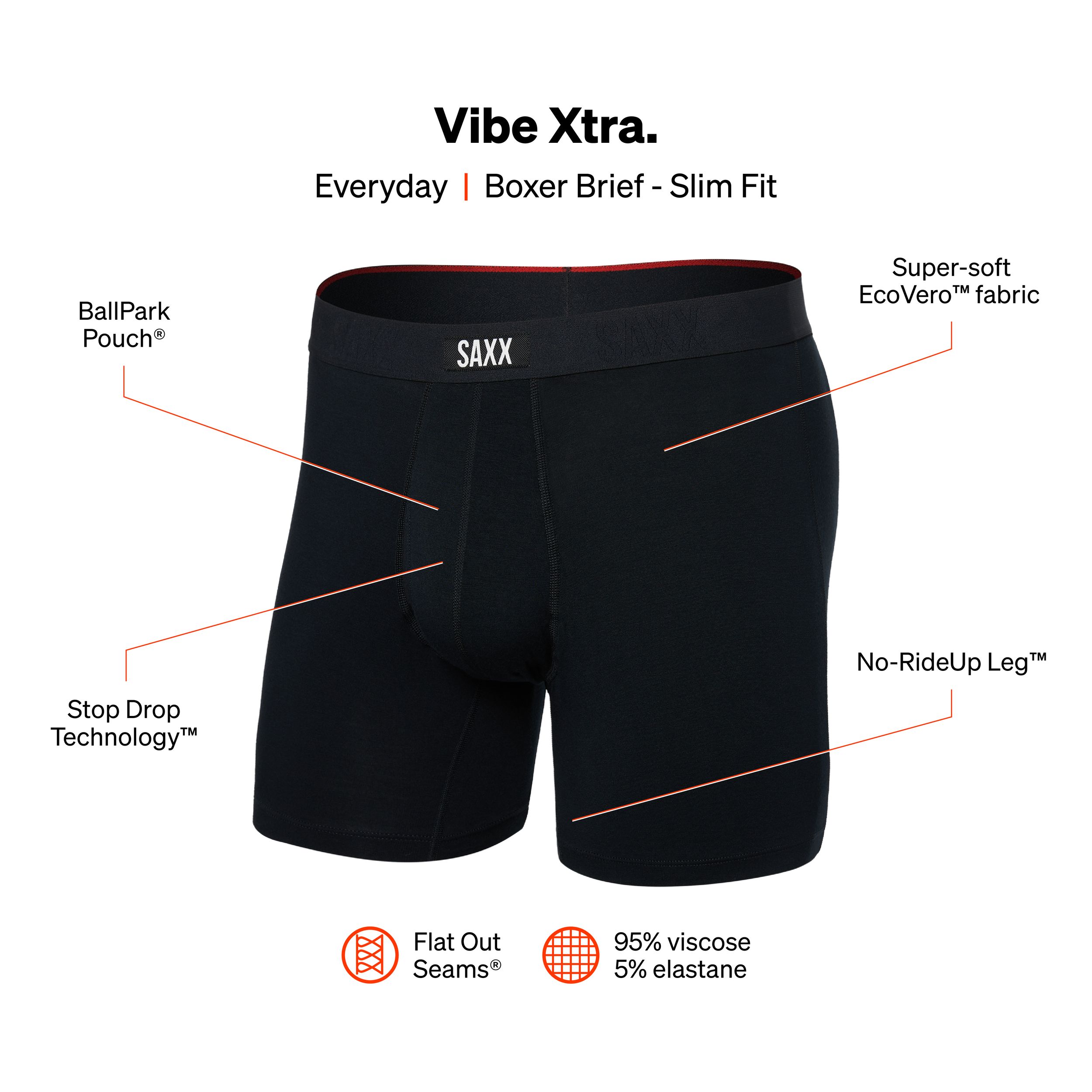 SAXX Men's Vibe Xtra Boxer Brief