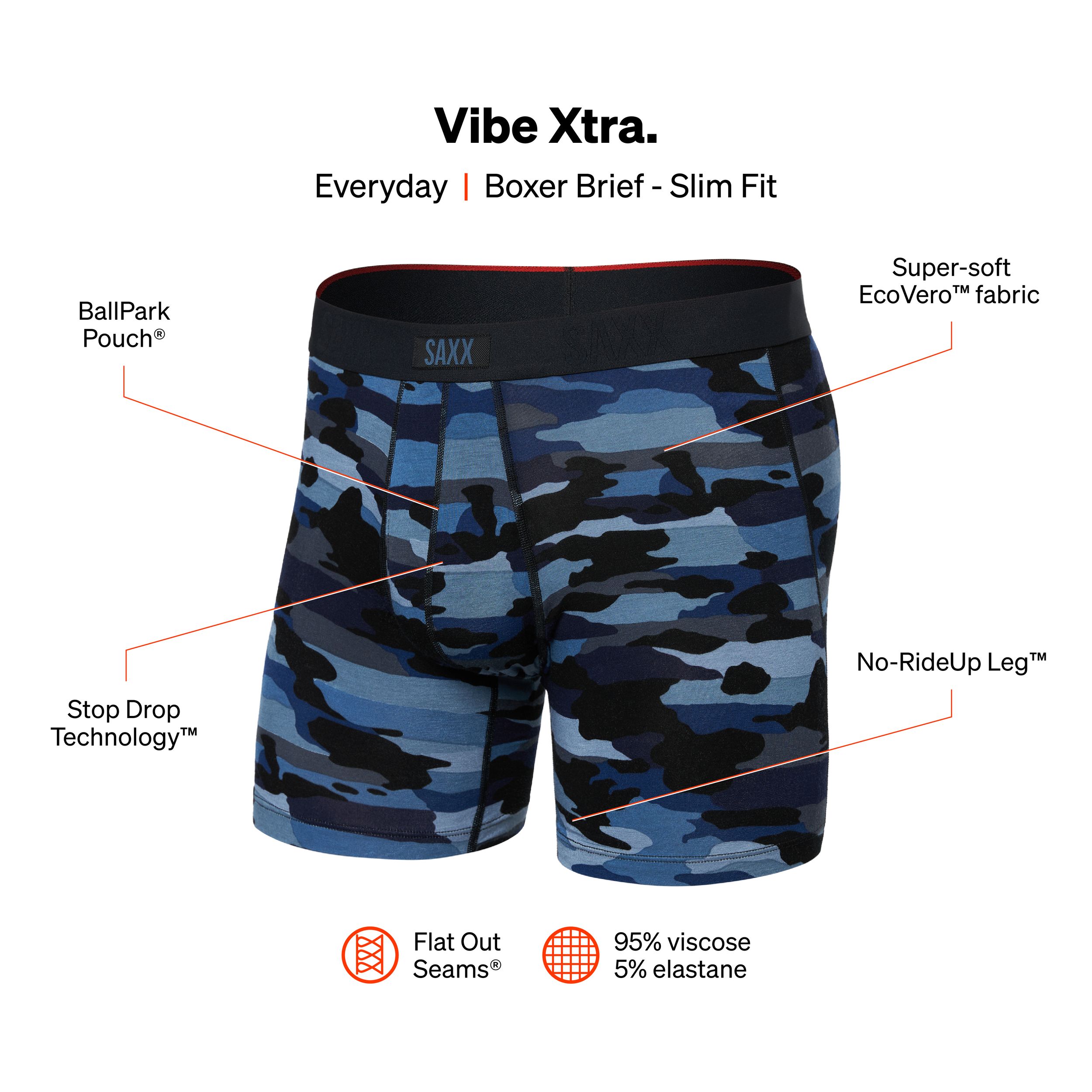 SAXX Men's Vibe Xtra Boxer Brief
