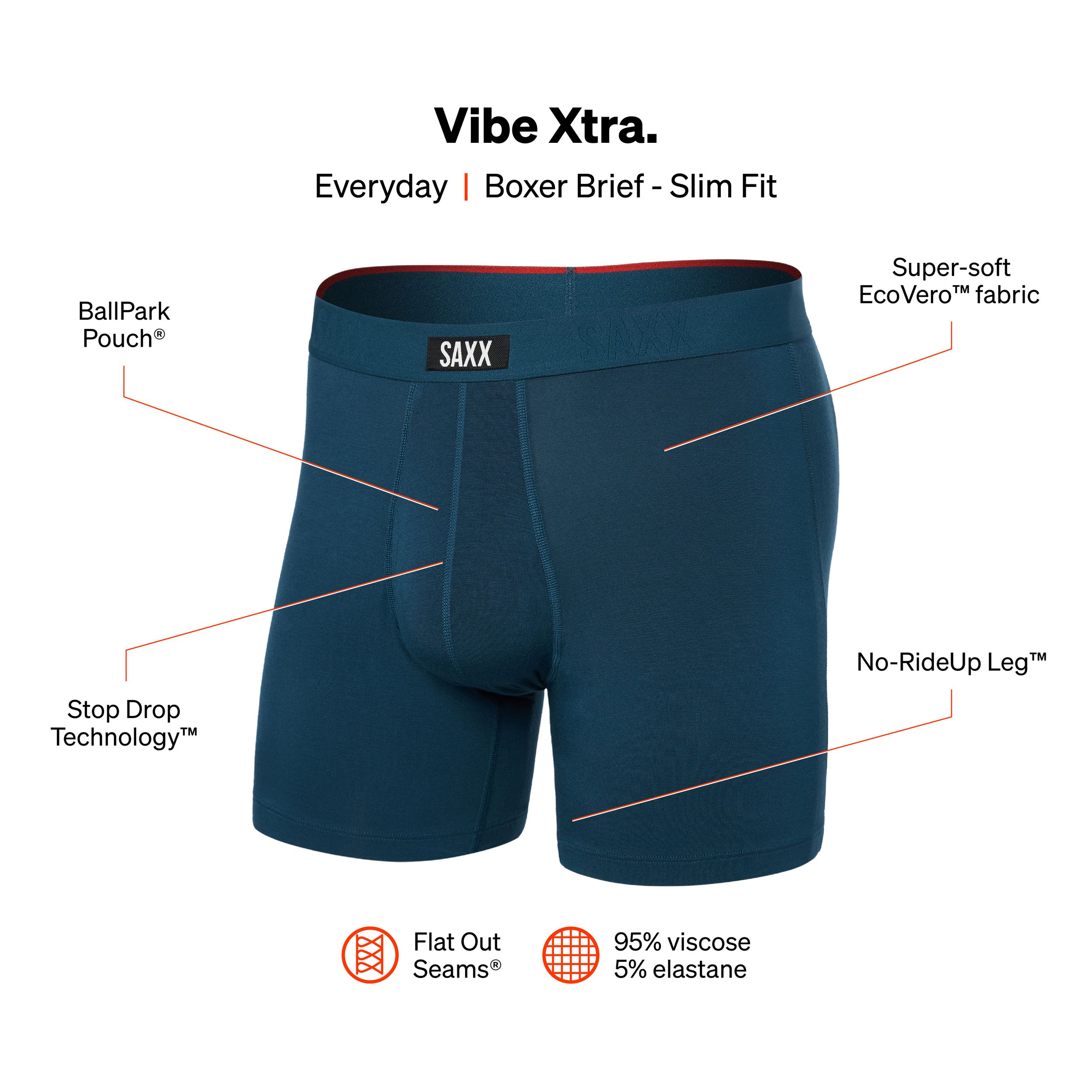 SAXX Men's Vibe Xtra Boxer Brief