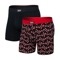 SAXX Men's Vibe Xtra BallPark Pouch™ Boxer Briefs, 2 Pack Front_Angled_Left