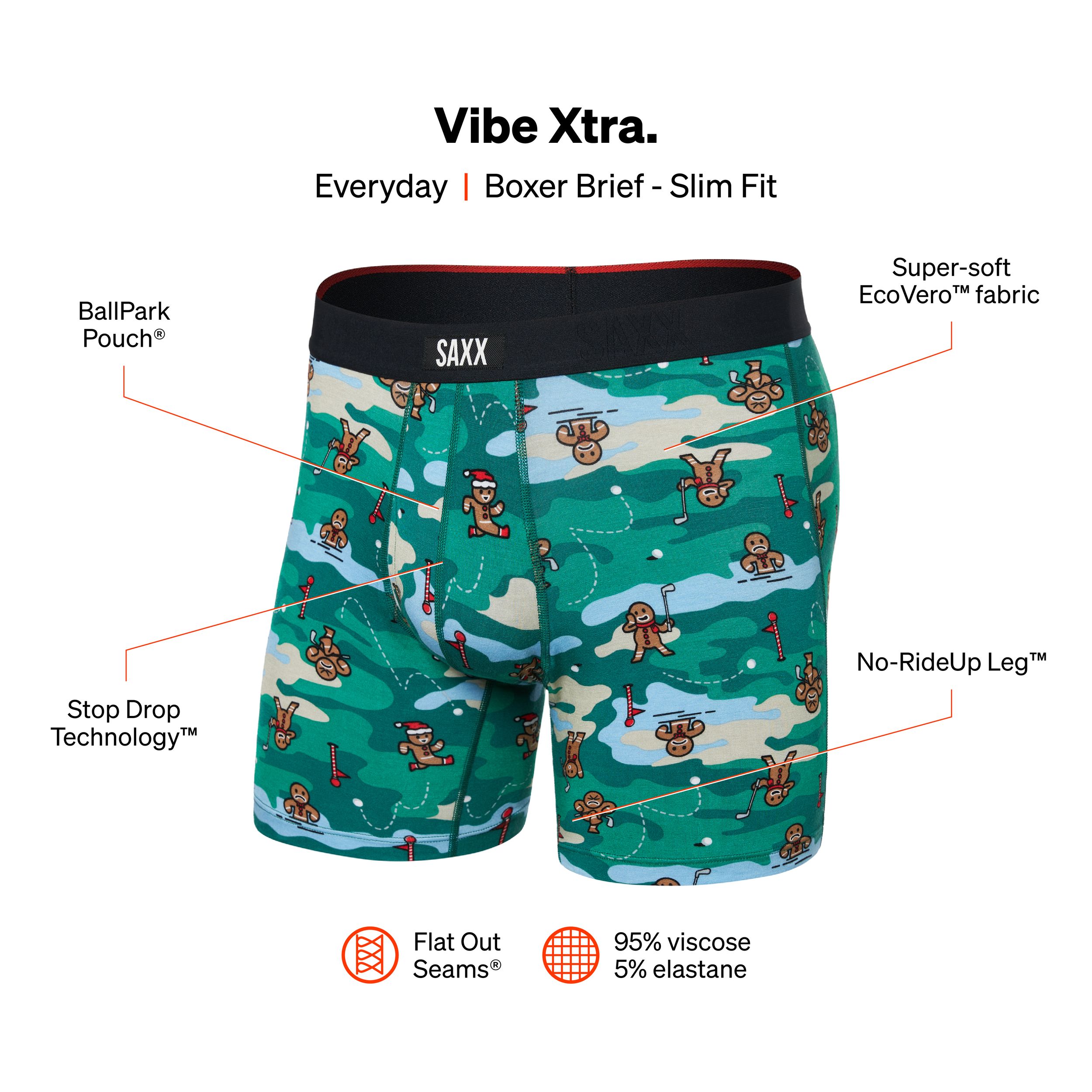SAXX Men's Vibe Xtra BallPark Pouch™ Boxer Briefs | Mark's