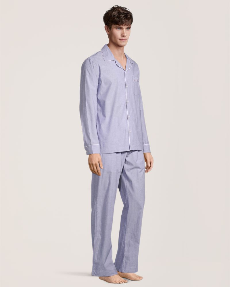 Denver Hayes Men's Chambray Poplin Pyjama Set