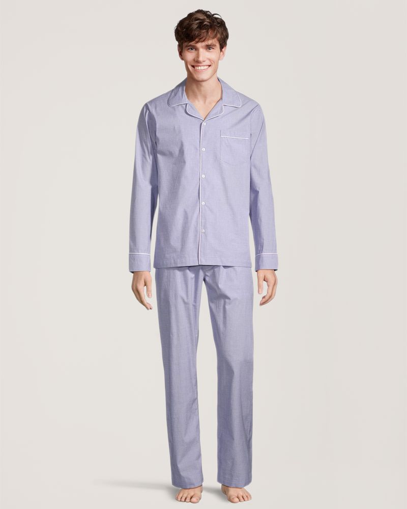 Denver Hayes Men's Chambray Poplin Pyjama Set