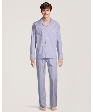 Denver Hayes Men's Chambray Poplin Pyjama Set
