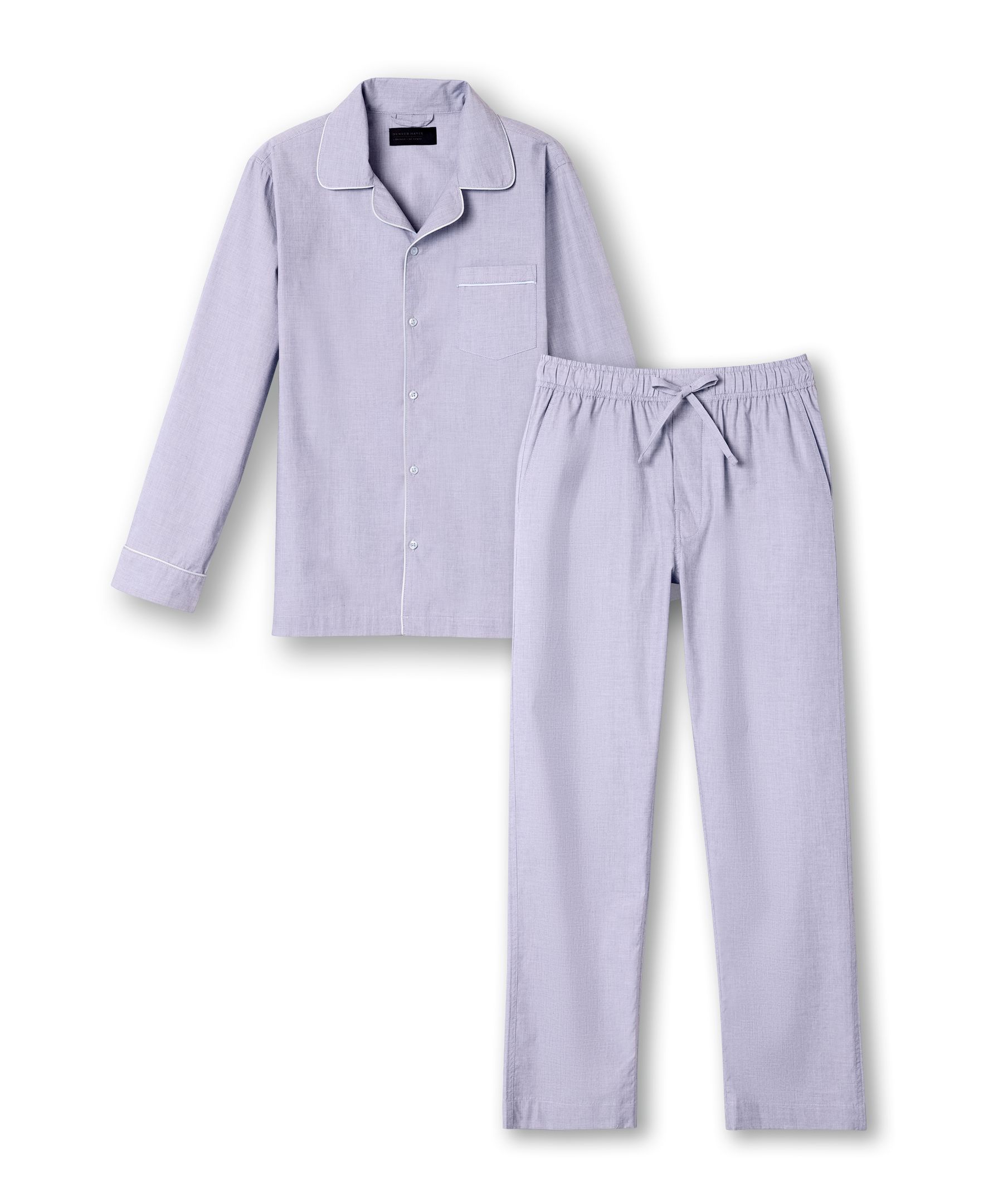 Denver Hayes Men's Chambray Poplin Pyjama Set