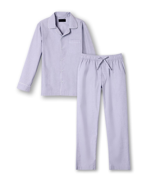 Pyjama en popeline chambray pour hommes, Denver Hayes
