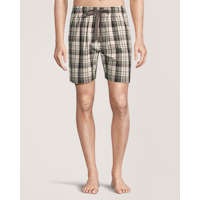 Denver Hayes Men's Woven Plaid Lounge Shorts Front_Flat