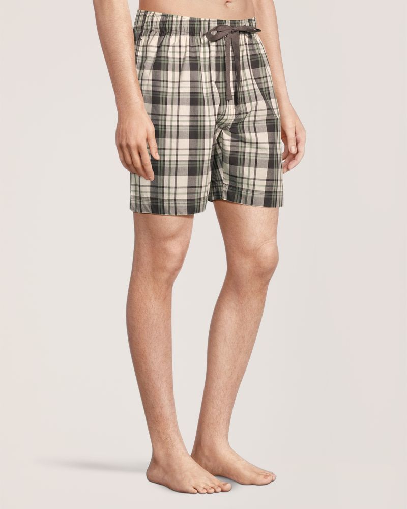 Denver Hayes Men's Woven Plaid Lounge Shorts