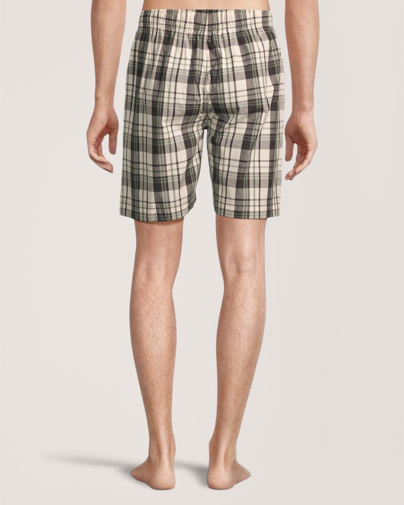 Denver Hayes Men's Woven Plaid Lounge Shorts