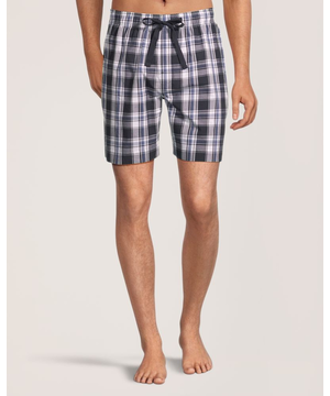 Denver Hayes Men's Woven Plaid Lounge Shorts