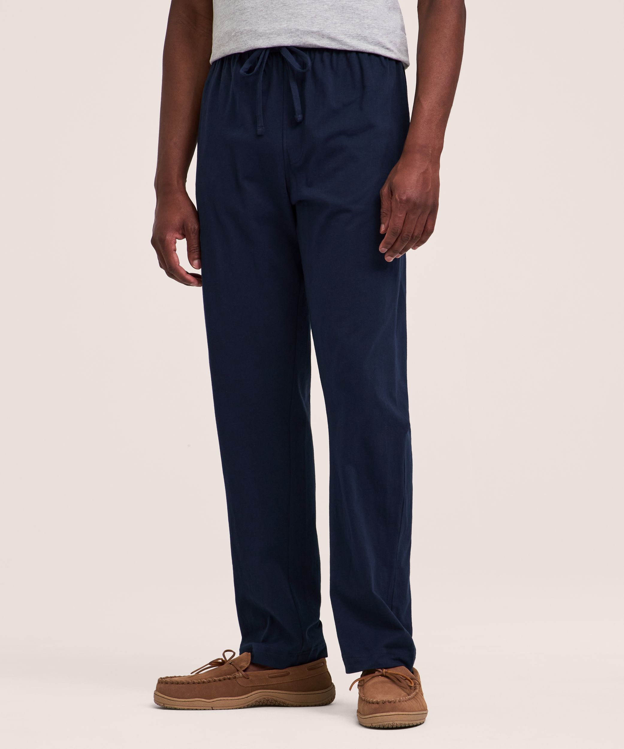 Denver Hayes Men's 2 Pk Jersey Solid Lounge Pants