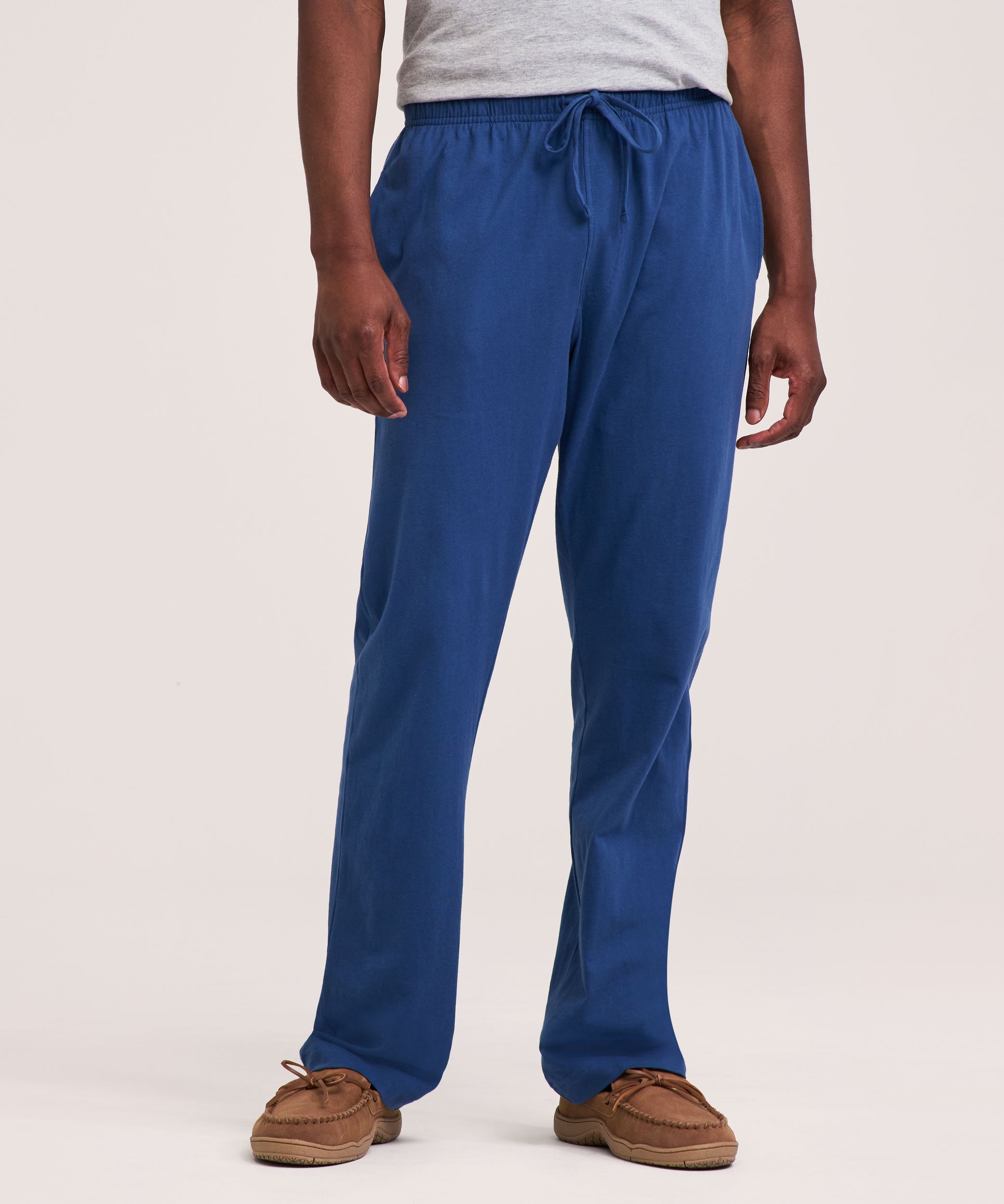 Denver Hayes Men's 2 Pk Jersey Solid Lounge Pants