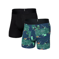 SAXX Men's DropTemp Cooling Cotton Boxer Briefs Front_Angled_Left