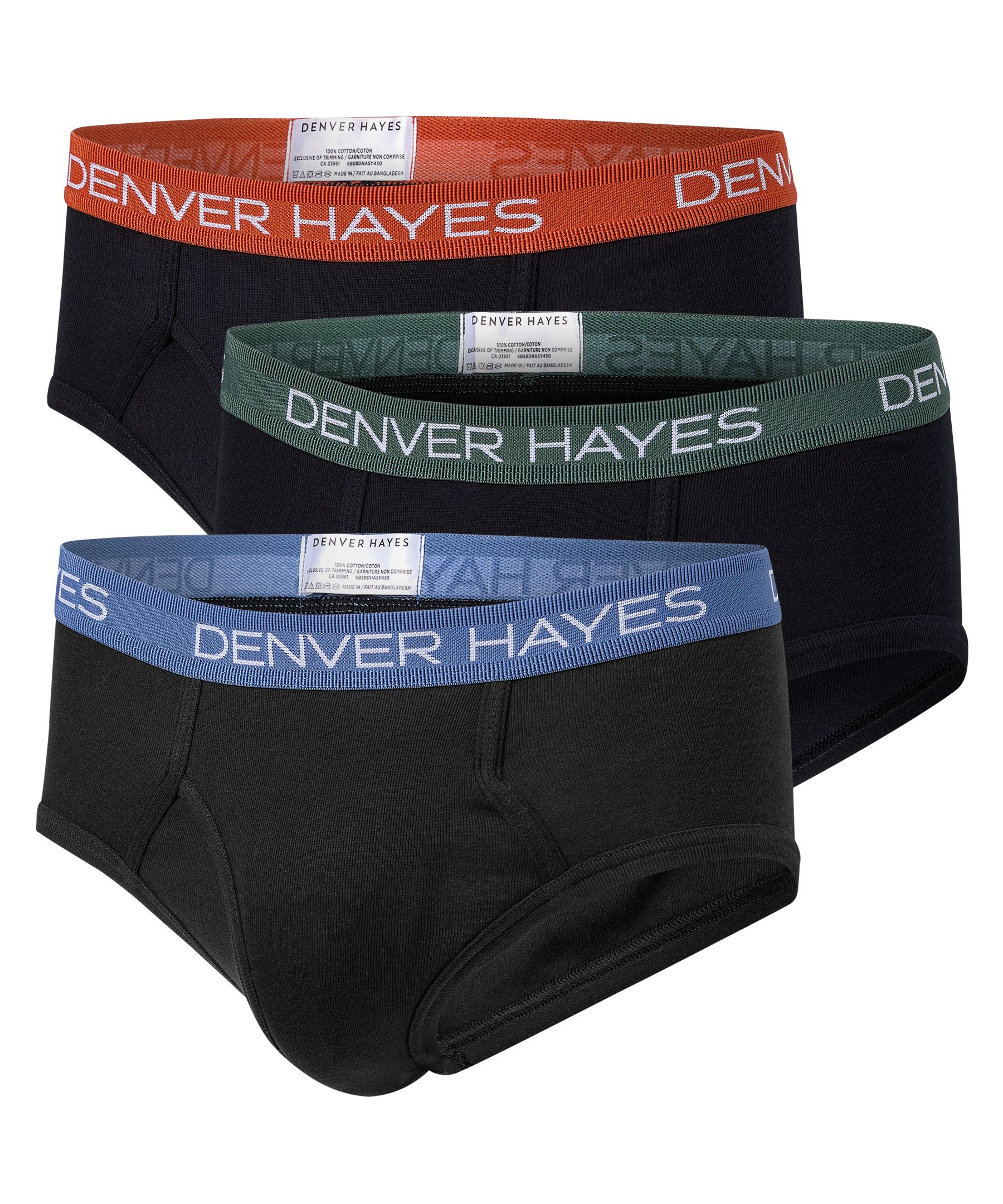 Denver Hayes Men's 3 Pk Status Basic Briefs