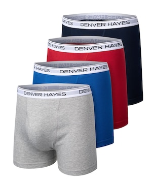 Denver Hayes Men's 4 Pk Classic Boxer Briefs