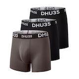 Denver Hayes Men's 3 Pk Fashion Heat Press Microfibre Boxer Briefs Front_Angled_Left