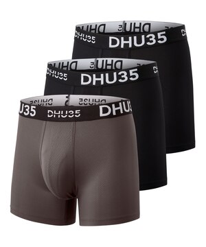 Caleçon boxeur à la mode en microfibre pressé à chaud pour hommes, Denver Hayes, paquet de 3