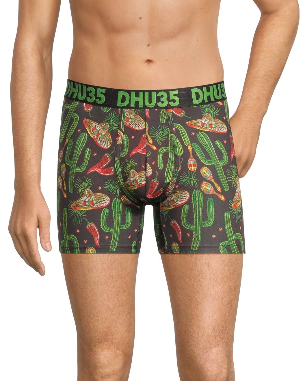 Caleçon boxeur en microfibre à imprimé pour hommes, Denver Hayes