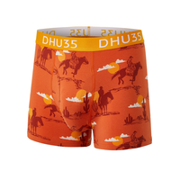 Caleçon boxeur à la mode extensible en coton pour hommes, Denver Hayes