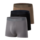 Caleçon court extensible en coton à la mode pour hommes, Denver Hayes, paquet de 3 Front_Angled_Left