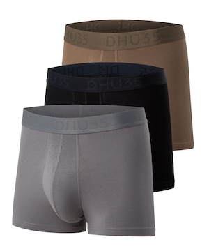 Caleçon court extensible en coton à la mode pour hommes, Denver Hayes, paquet de 3