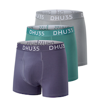 Denver Hayes Men's 3 Pk Cotton Stretch Boxer Briefs Front_Angled_Left