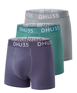 Caleçon boxeur extensible en coton pour hommes, Denver Hayes, paquet de 3